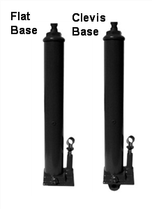 3  Ton Long  Rams w/ Clevis Base (also available  8   Ton)